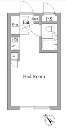 サンパレス中野坂上の物件間取画像